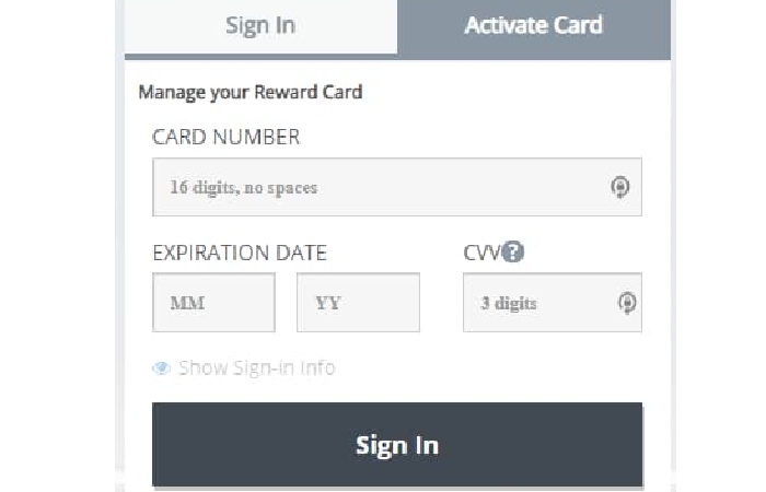 yourrewardcard.com.activation and Login Account_