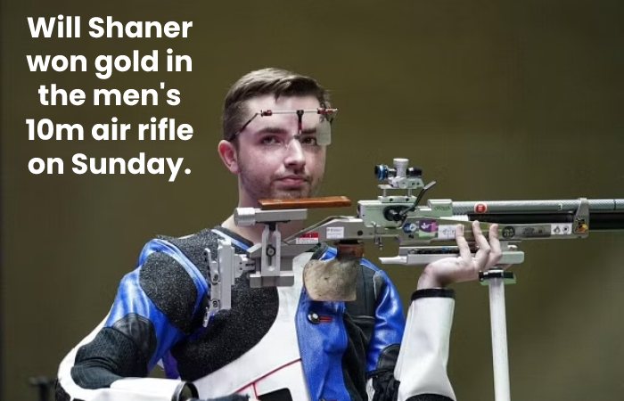 Will Shaner won gold in the men's 10m air rifle on Sunday.