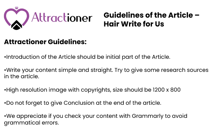 Guidelines for the article Attractioner 