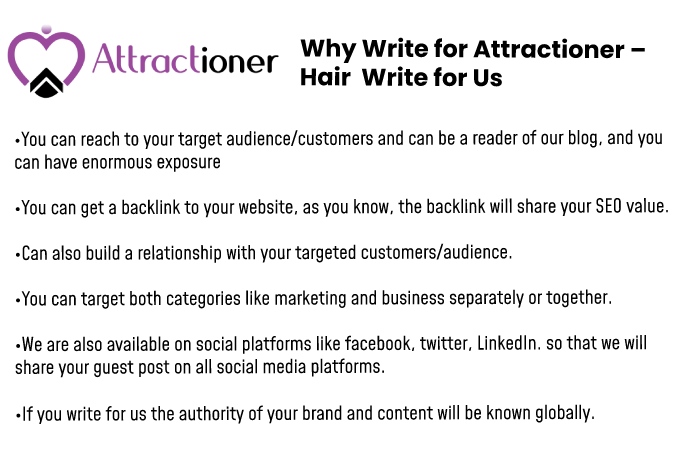 Why write for us - Attractioner 