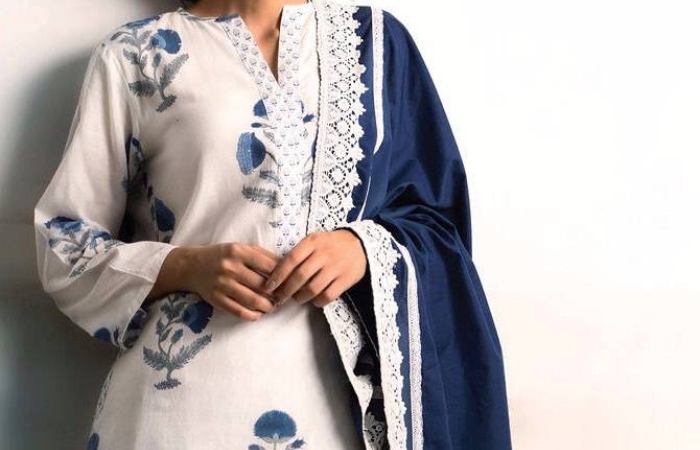 Latest stylish neck designer Punjabi suits collection