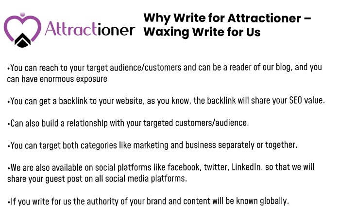 Why write for us - Attractioner