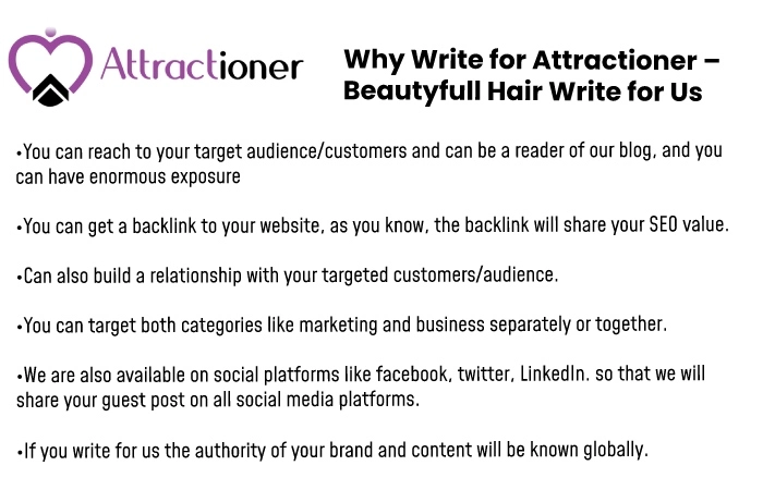 Why Write for Us – Beautyfull Hair Write for Us