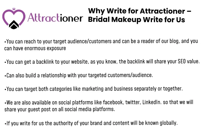 Why Write for Us – Bridal Makeup Write for Us