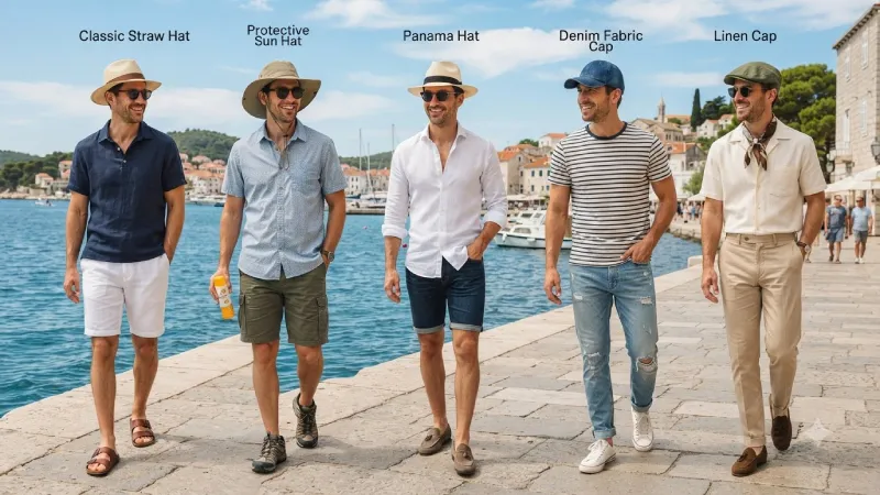 trendy sun hat summer
