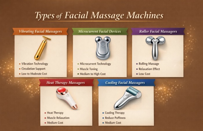 types of facial massage machines