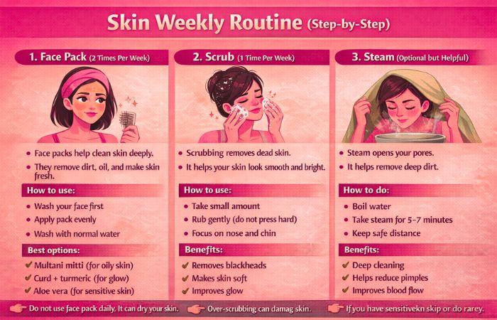 Skin Weekly Routine (Step-by-Step)