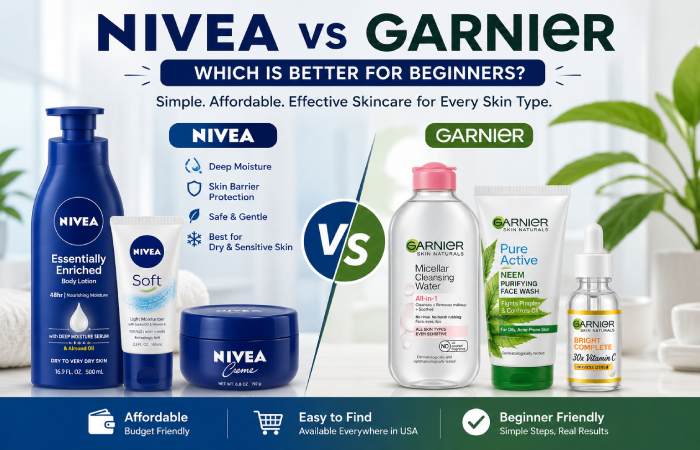 i'm a skincare beginner. is nivea a good starting brand compared to garnier