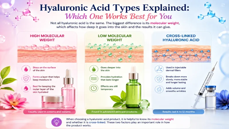 hyaluronic acid types explained which one works best for you